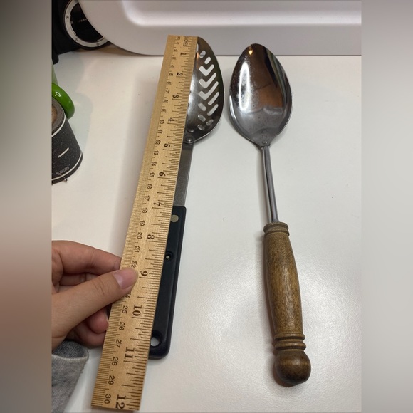 Vintage Ekco Knife 8” Blade Slicer And Two Servings Spoon - Picture 16 of 16